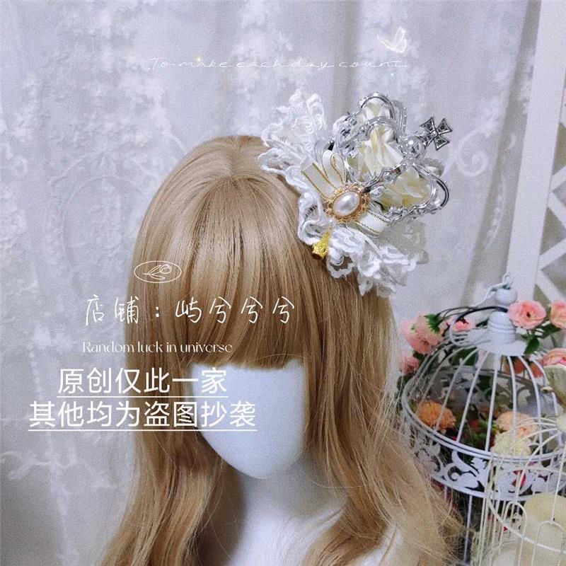 Băng Đô Cài Tóc Hình Vương Miện Công Chúa lolita Xinh Xắn
