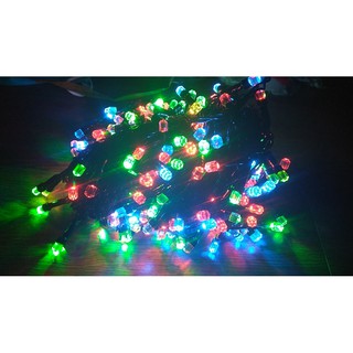 HOT: Dây đèn nháy 40m bóng LED cao cấp kim cương hình trụ bóng to