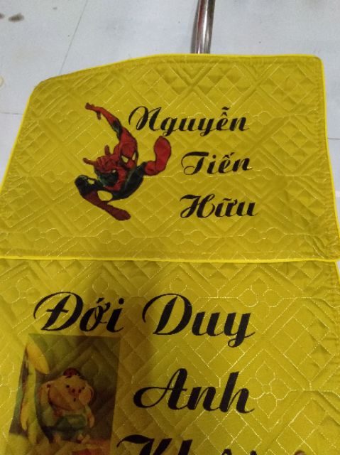 Gối in tên và hình cho bé!có video quay sản phẩm thực tế.