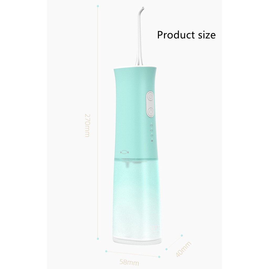 (Hàng Mới Về) Máy Tăm Nước Làm Sạch Răng Miệng 3 Chế Độ 40-90psi 1700 Per Min Ipx7 Oral irrigator Water flosser Dental health care