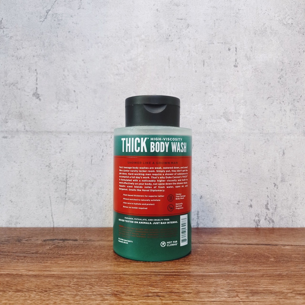 Bộ Sữa Tắm Lưu Hương Tuyệt Đối DUKE CANNON THICK BODY WASH 500ml chính hãng USA