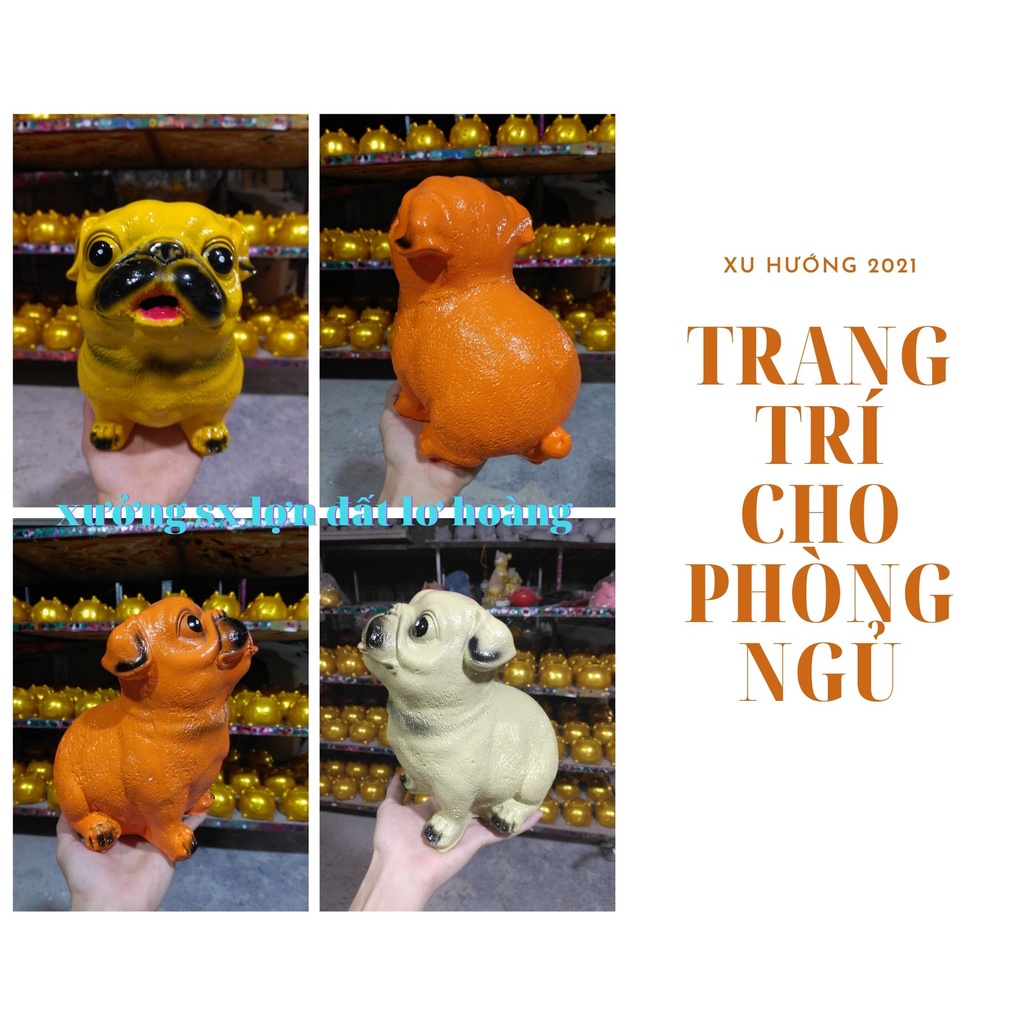 Heo đất tiết kiệm [mẫu đẹp] lợn đất tiết kiệm/ 🐷 Pitbull Siêu Đẹp  - M002 🐷 / Heo bỏ ống