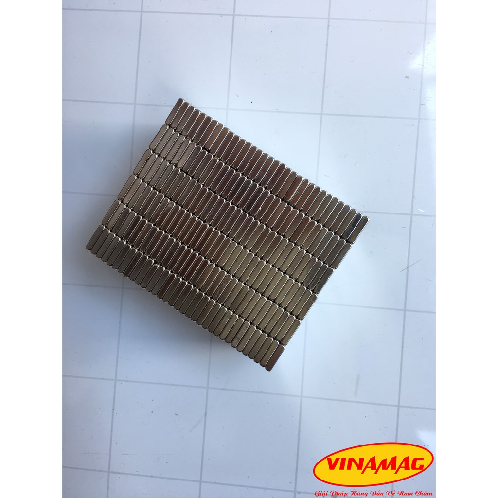 50 viên 20x10x2 mm Nam châm đất hiếm hình chữ nhật - Lực từ siêu mạnh