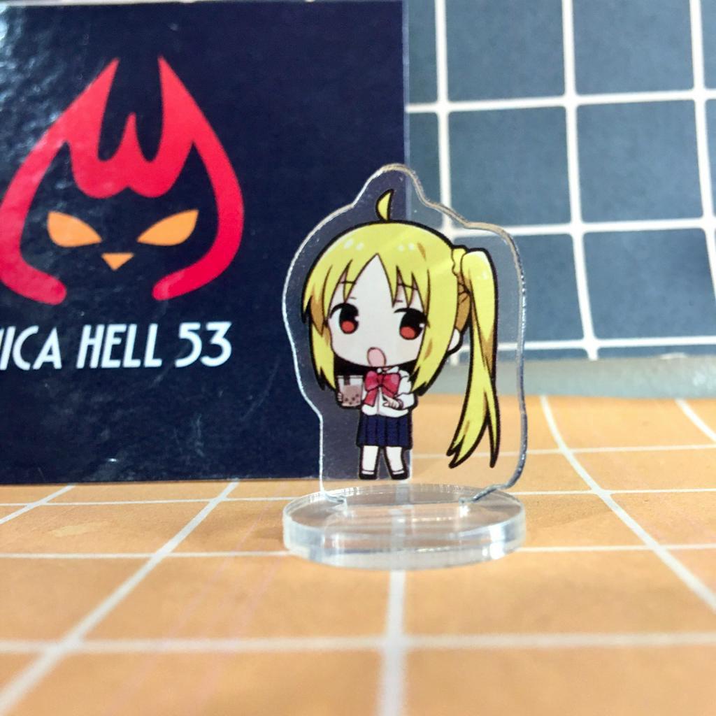 Standee Mini Anime Bocchi The Rock Manga Bochi The Rock Standee Anime Manga Acrylic 3cm Dễ Thương Lấp Lánh Hologra