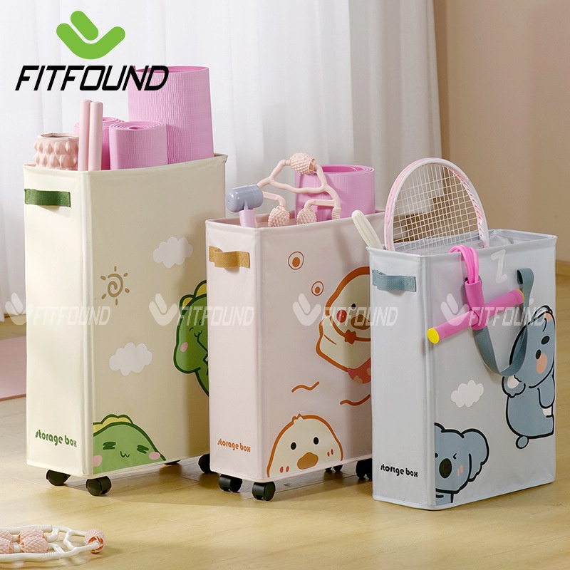 Giỏ Đựng Thảm Tập Yoga Dụng Cụ Tập Gym Pilates Thể Dục Gấp Gọn Có Bánh Xe Tiện Dụng