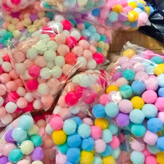 100 Hạt pompom - pom pom làm scrunchies