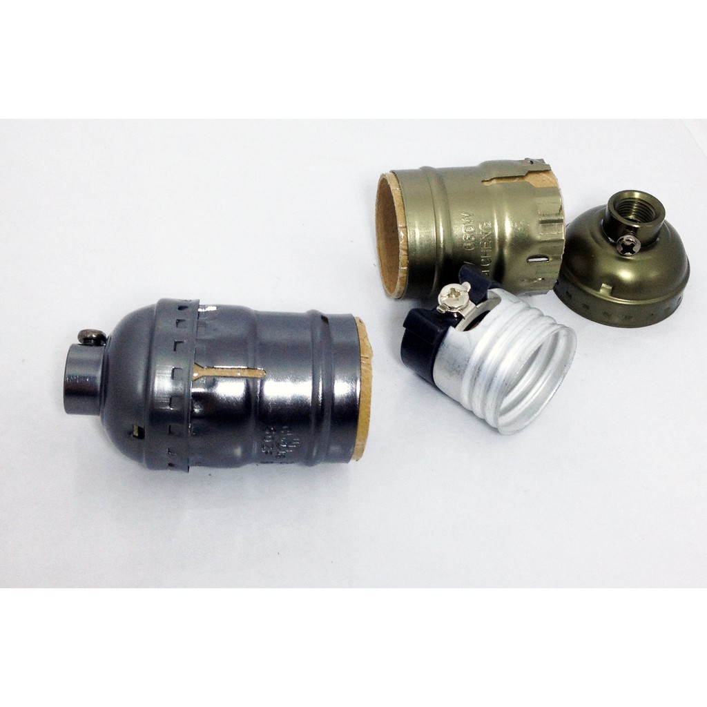 Đuôi đèn trang trí kim loại E27