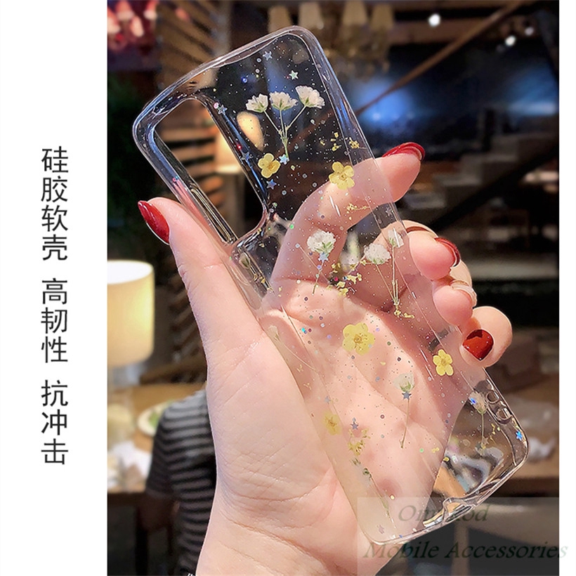 Ốp lưng mềm trong suốt hoa khô cho Samsung Galaxy A52 A72 A32 A12 A42 M51 A51 A71 50s A21s A30s A50 A30 A20 A10 A70 | BigBuy360 - bigbuy360.vn