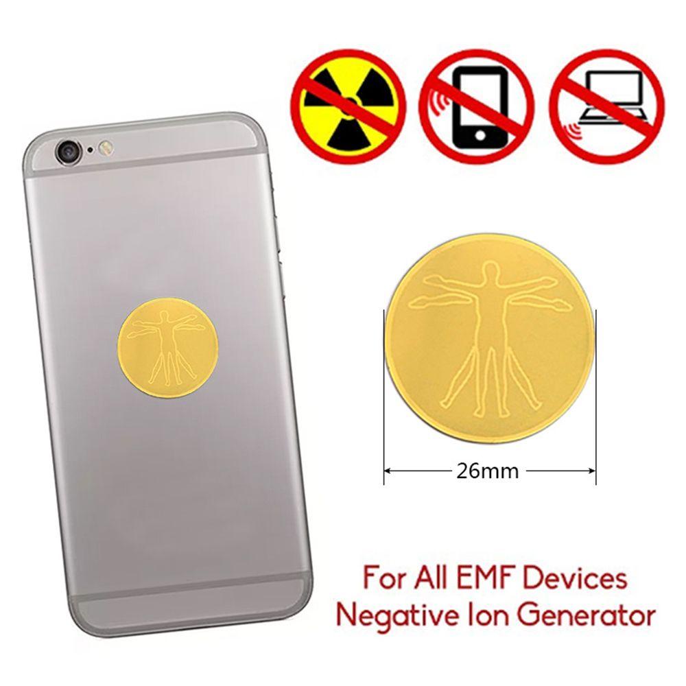 GLENES 6Pcs Anti Radiation Sticker Mobile Phones Phone Protector Sticker Anti Radiation Protector Sticker Negative Ions EMF Blocker Laptop Electronic Devices Quantum Shield Chip EMF Protection/Multicolor