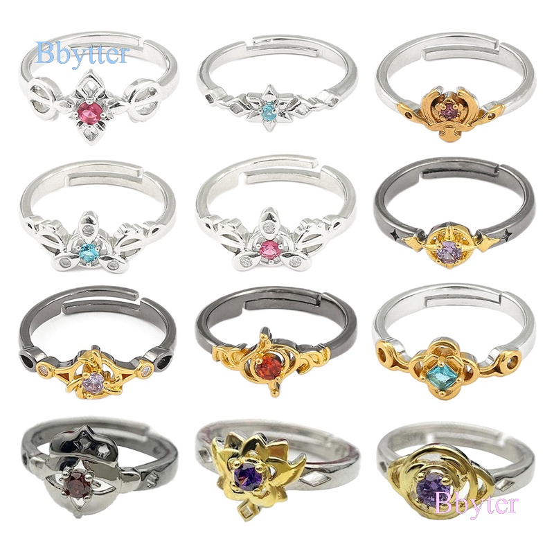 Nhẫn Inox Hóa Trang Nhân Vật Anime Genshin Trong Phim Hoạt Hình Nhật Bản