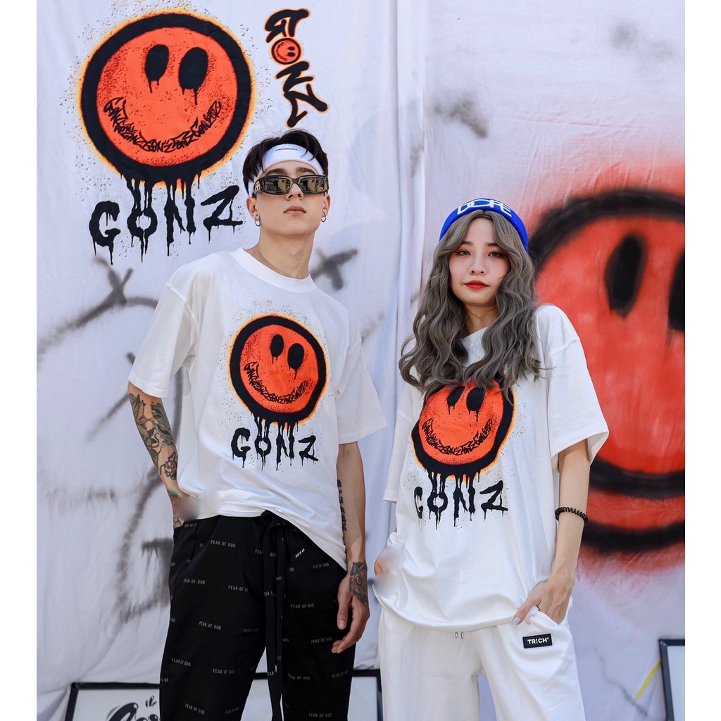 [Mã 1010FASHIONSALE37 giảm 10K đơn 50K] Áo Thun Form Rộng Cotton Tee Fun 1 Gonz