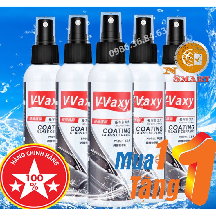 Dung Dịch Chống Bám Nước Trên Kính Ceramic V-Vaxy Na No Smart Uy Tín Chất Lượng+Tặng Kèm 1 Khăn