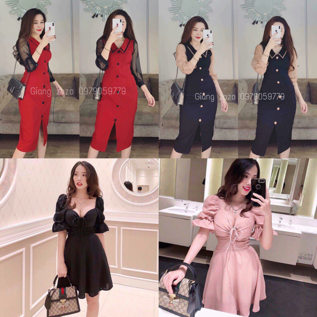Đầm Hot Trend Siêu Xinh FreeSize Dưới 55kg Bin Sports XH019