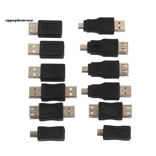 【OPHE】Bộ 12 Đầu Chuyển Đổi Usb 2.0 Đực Sang Cái Micro Usb Cái