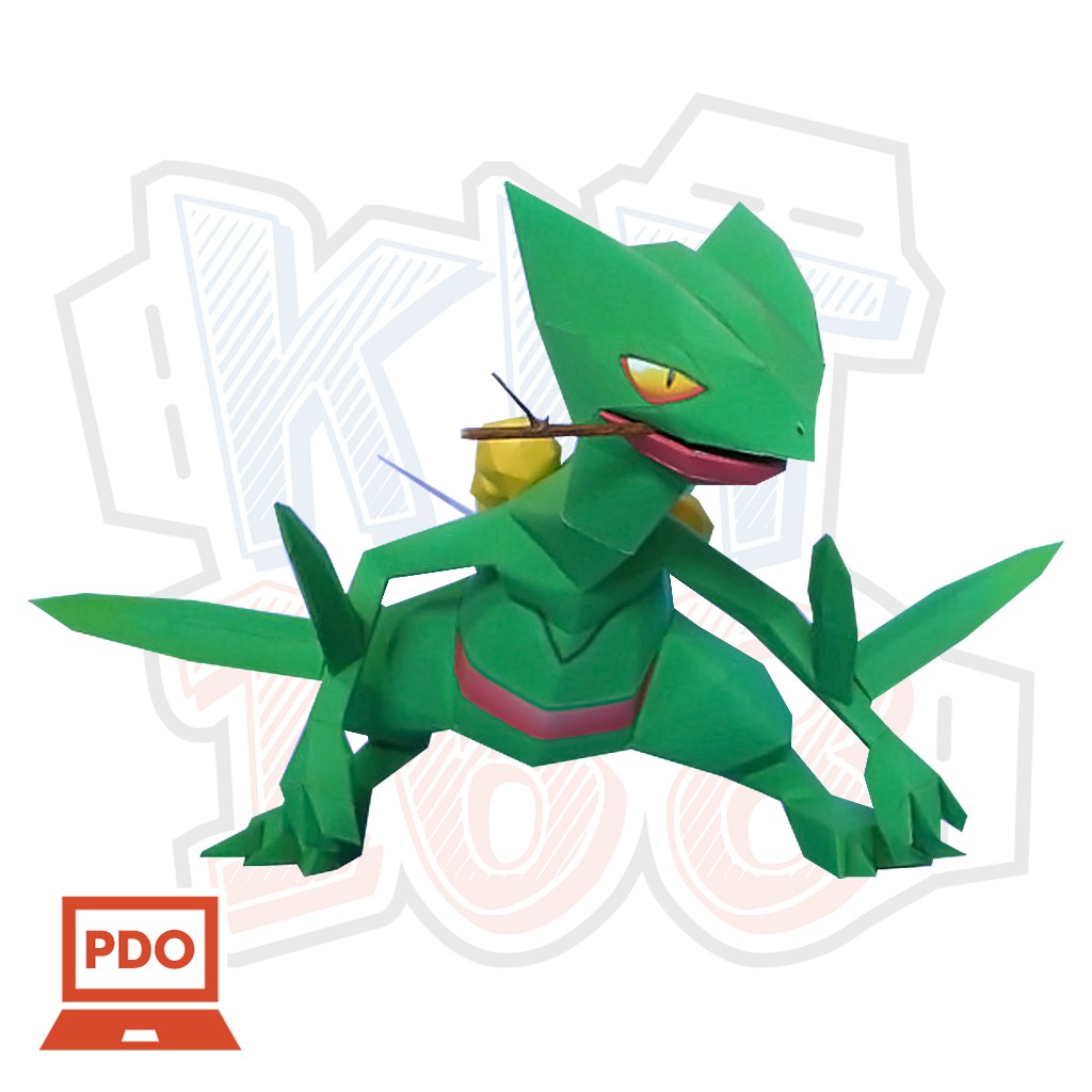 Mô hình giấy Pokemon Sceptile