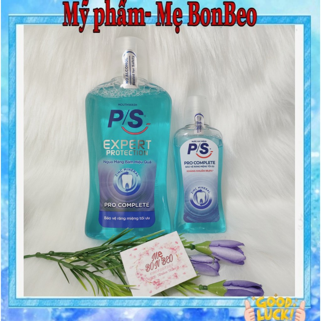 (500ml) Nước súc miệng ngừa mảng bám P/S Pro Complete