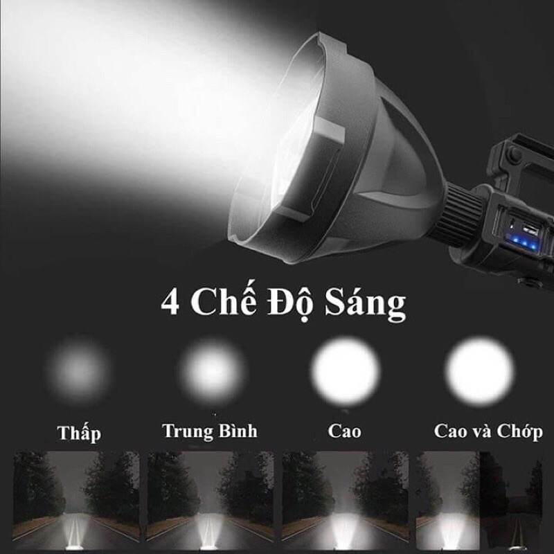 Đèn cầm tay siêu sáng w591 bóng xp70
