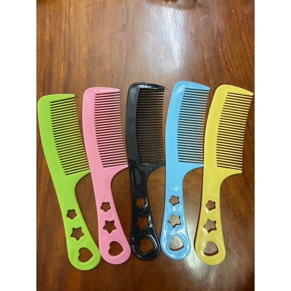 Lược chải đầu tóc bằng nhựa sắc màu thời trang cá tính 20cm
