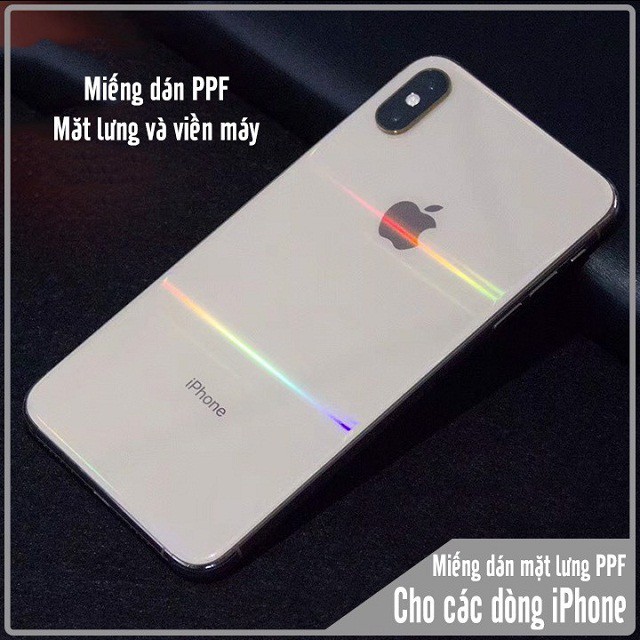 [MUA 2 FREESHIP] Miếng dán lưng IPHONE PPF 7 MÀU,IP 6/6plus/7/7plus/8/8plus/X/Xs Max/ 11Pro Max, SKin dán cho điện thoại