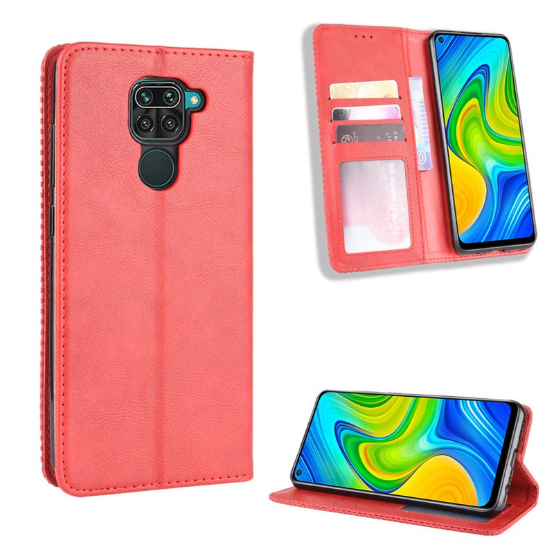Bao da dạng ví Xiaomi Poco X3 NFC, Redmi Note 10, Note 10s, Redmi Note 10 Pro, Redmi Note 9 ngăn đựng thẻ tiền