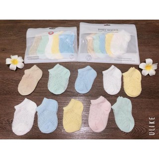(Nk0302) SÉT 5 ĐÔI TẤT DẠNG LƯỚI CHO BÉ