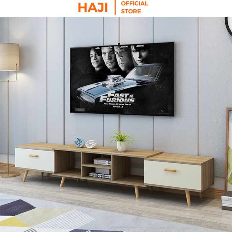 Kệ tivi phòng khách tự điều chỉnh kích thước thông minh HAJI A83