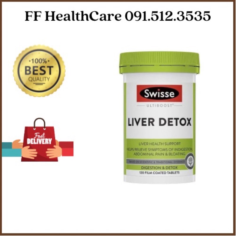 Viên Uống Giải Độc Gan Swisse Ultiboost Liver Detox 60v, 120v, 200v Chính Hãng Úc