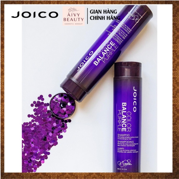 Dầu Gội Khử Ánh Vàng Và Bổ Sung Sắc Tố Tím Dành Cho Tóc Nhuộm Tone Lạnh JOICO Balance Purple Shampoo 300ml