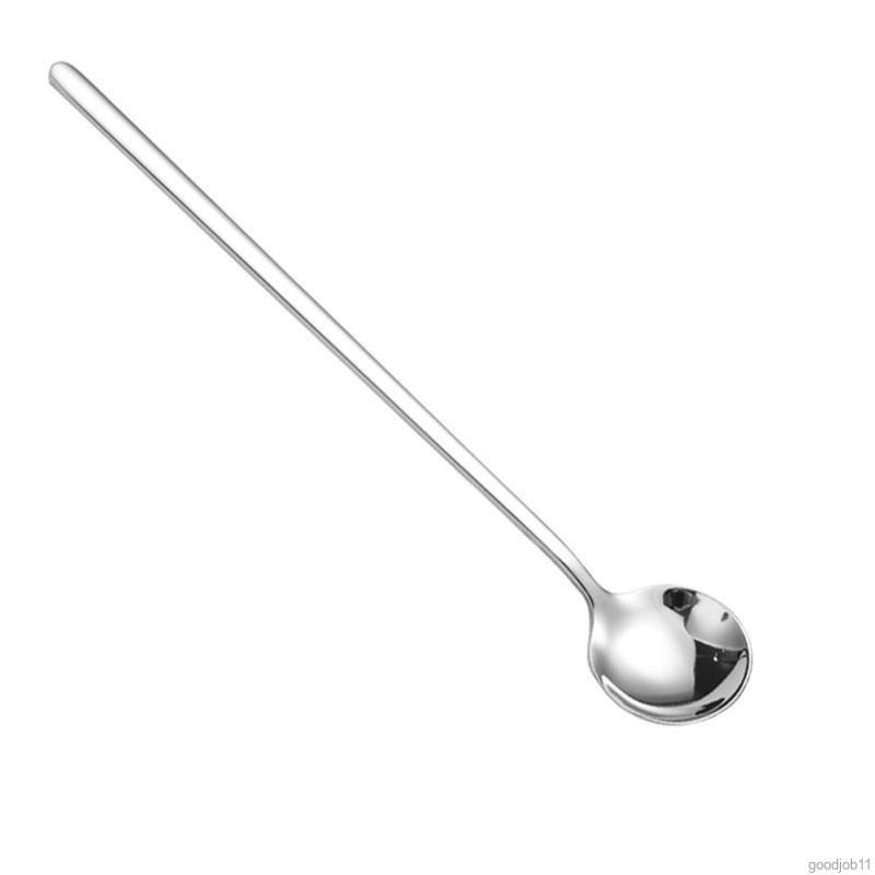 Muỗng cà phê đầu tròn bằng thép không gỉ phong cách Hàn Quốc dễ sử dụng