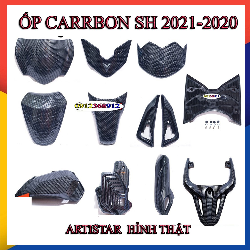 ỐP SƠN CARBON SH 2020 11 MÓN ( LƯU Ý GIÁ LẺ TỪNG MÓN)