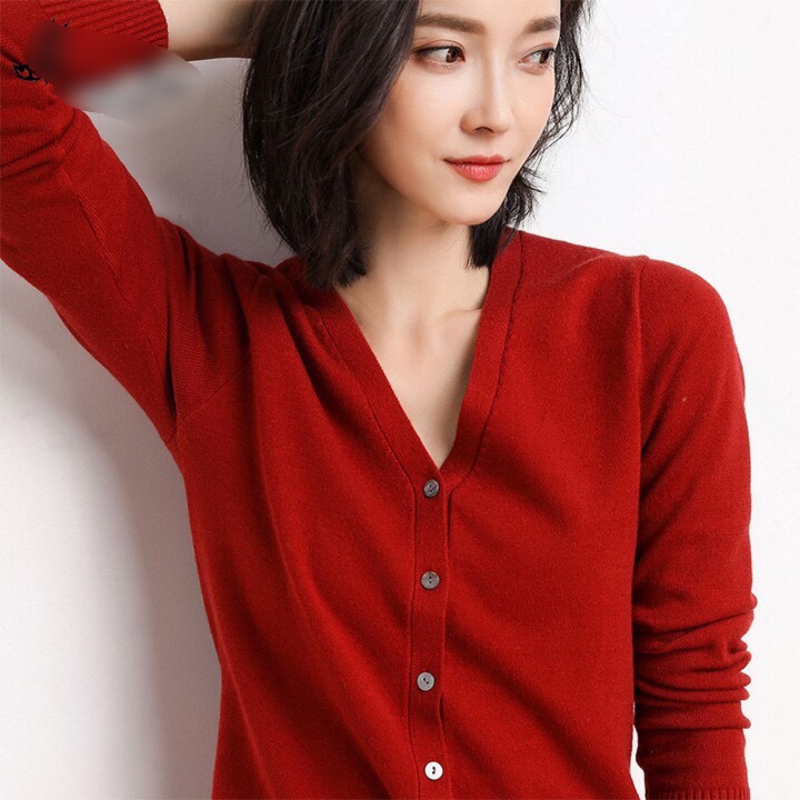 Áo Khoác Cardigan Dáng Dài Áo Len Nữ Hàn Quốc