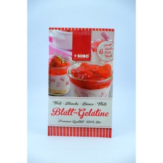 Gelatine hữu cơ dạng lá Sobo Đức 10g