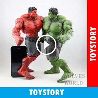 Mô Hình Người Khổng Lồ Xanh Hulk Và Red Hulk Đỏ 26cm Figure Đồ Chơi Mô Hình Marvel Avengers