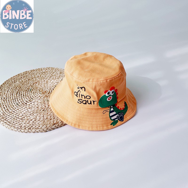 Mũ bucket nón vành cho bé trai bé gái hình khủng long dễ thương Binbestore