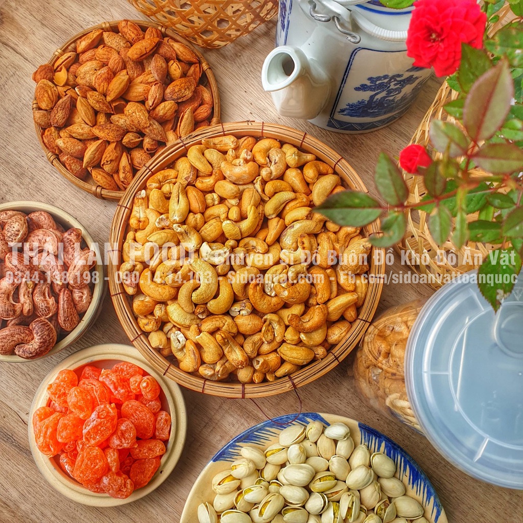 Hạt Điều A Cồ Tách  Lụa Lon 500Gram
