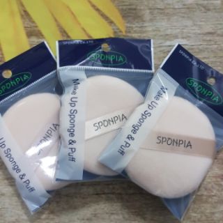 Bông phấn phủ cỡ lớn Sponpia (Vỉ/1 cái)