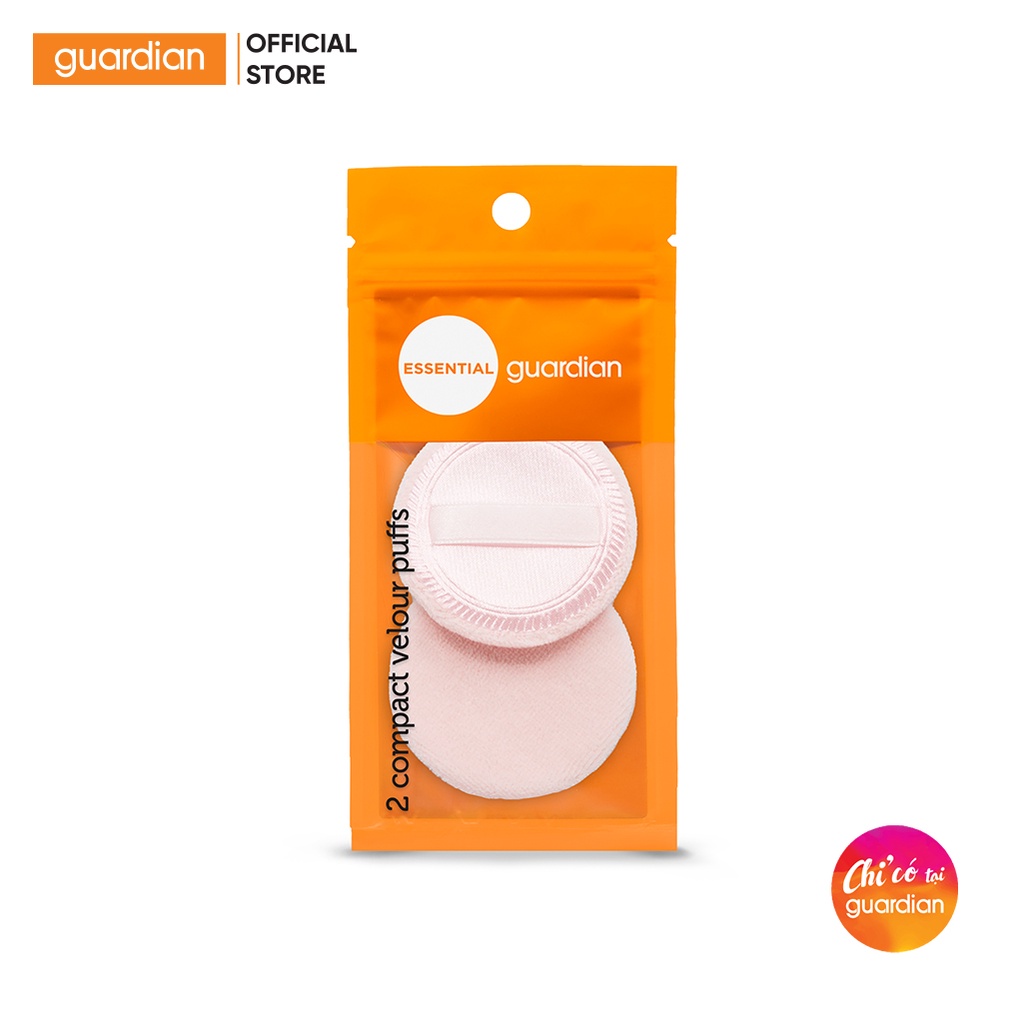 Bông Phấn Trang Điểm Compact Velour Puffs Guardian 2 Cái