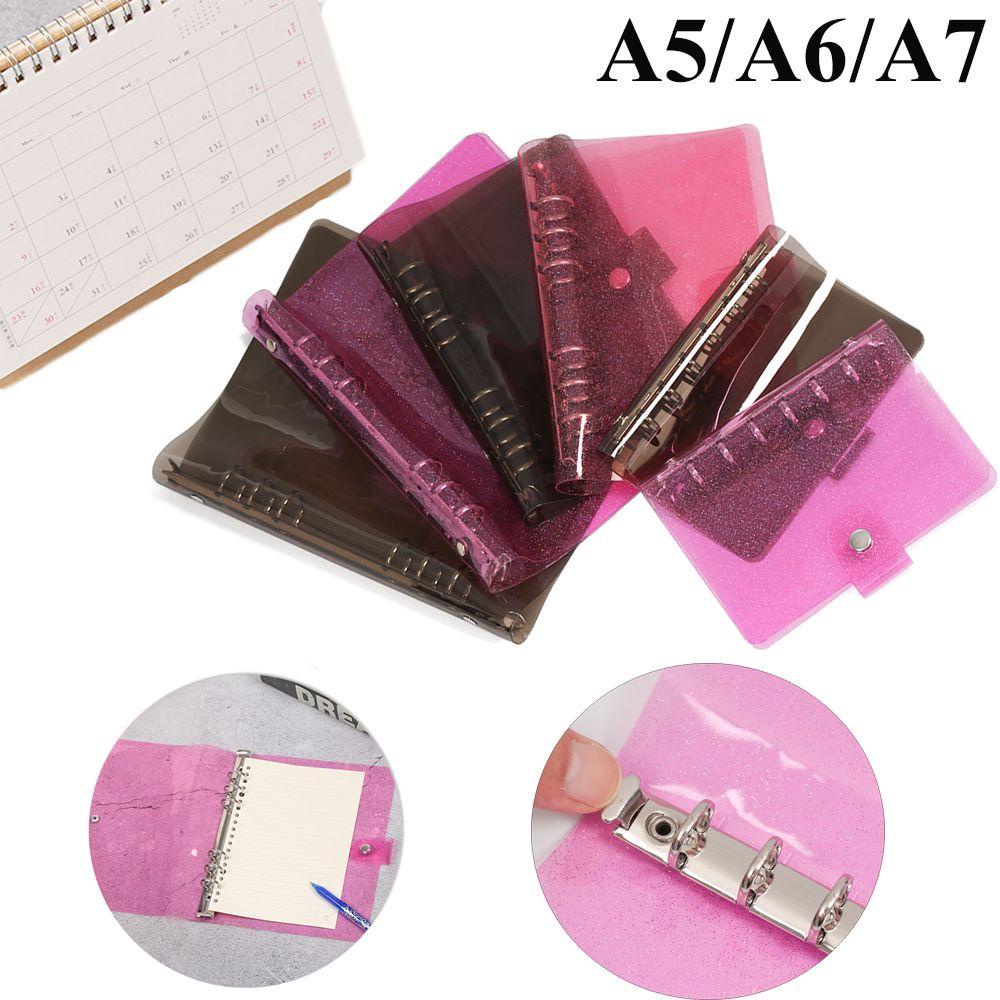 Bìa Sổ Tay Khổ A5 / A6 / A7 Họa Tiết Lấp Lánh