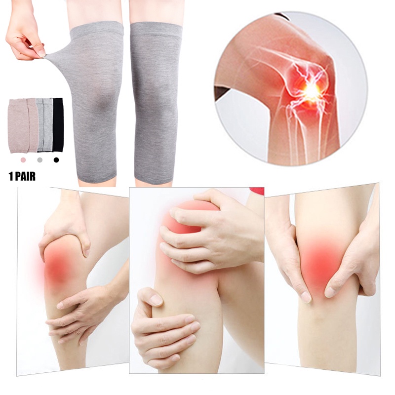 1 Cặp Đệm Bảo Vệ Đầu Gối Bằng Cotton Chống Ẩm Thoáng Khí