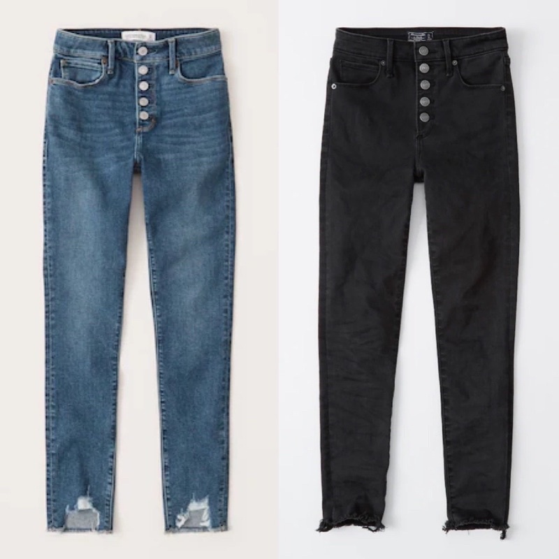 Quần jeans nút gài co giản xuất dư xịn