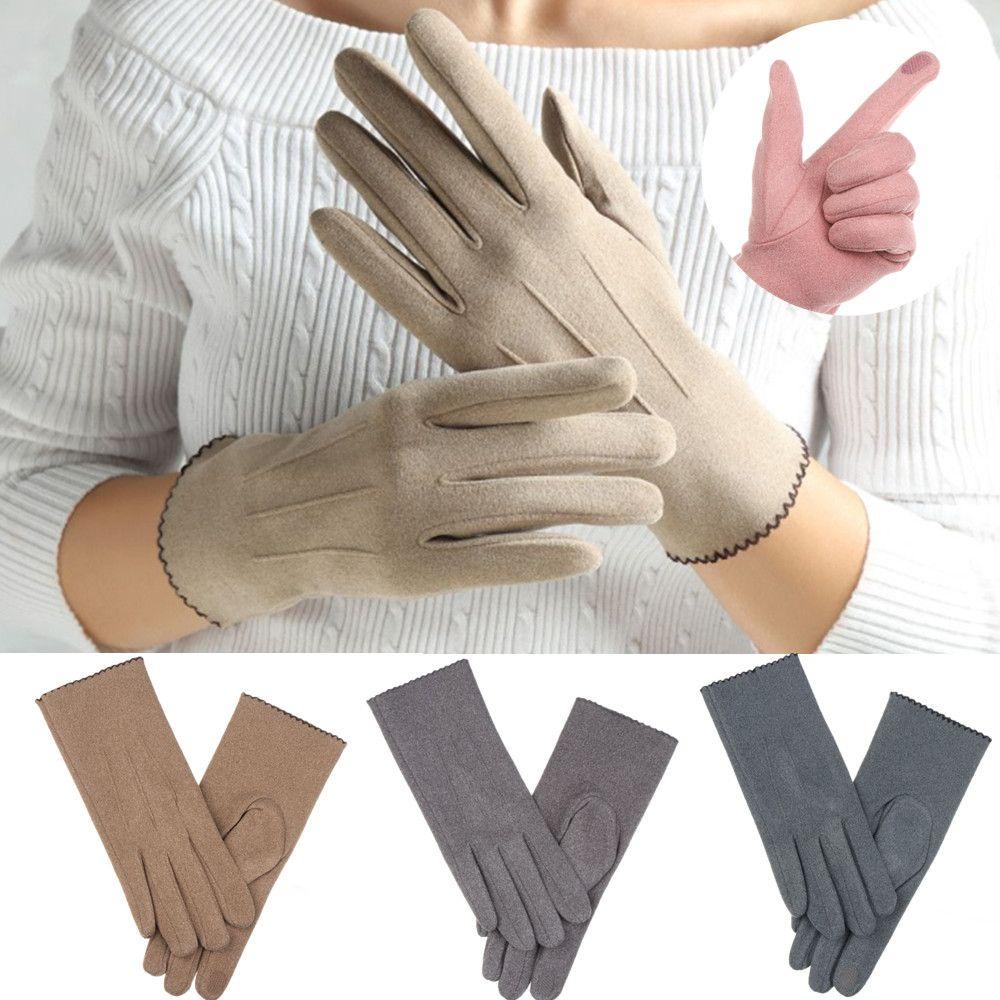 Găng Tay Giữ Ấm Mùa Đông Chống Trượt Dày Dặn Cho Nữ