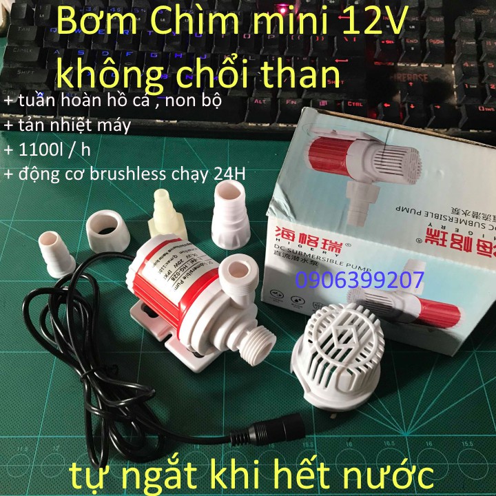 MÁY BƠM CHÌM 12V MOTOR KHÔNG CHỔI THAN