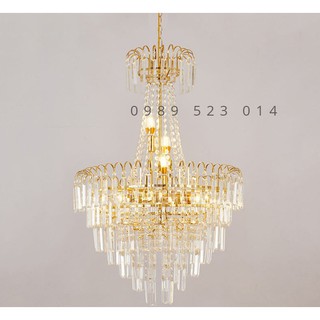 Đèn Chùm hiện đại pha lê nhiều tầng sang trọng