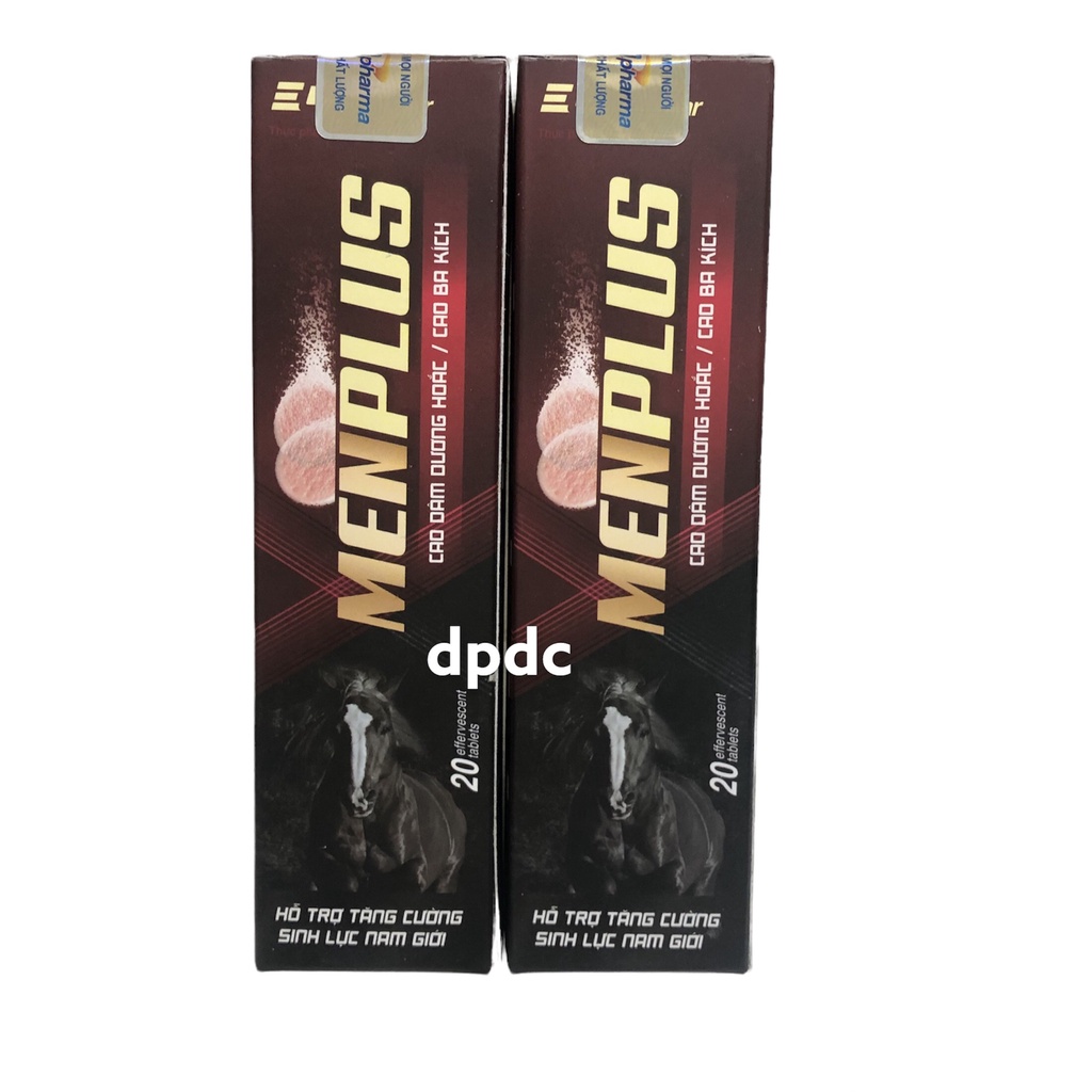 Viên Sủi Sinh Lý MENPLUS - hỗ trợ tăng cường sinh lực nam giới, Hỗ trợ bổ thận, tráng dương mạnh gân cốt