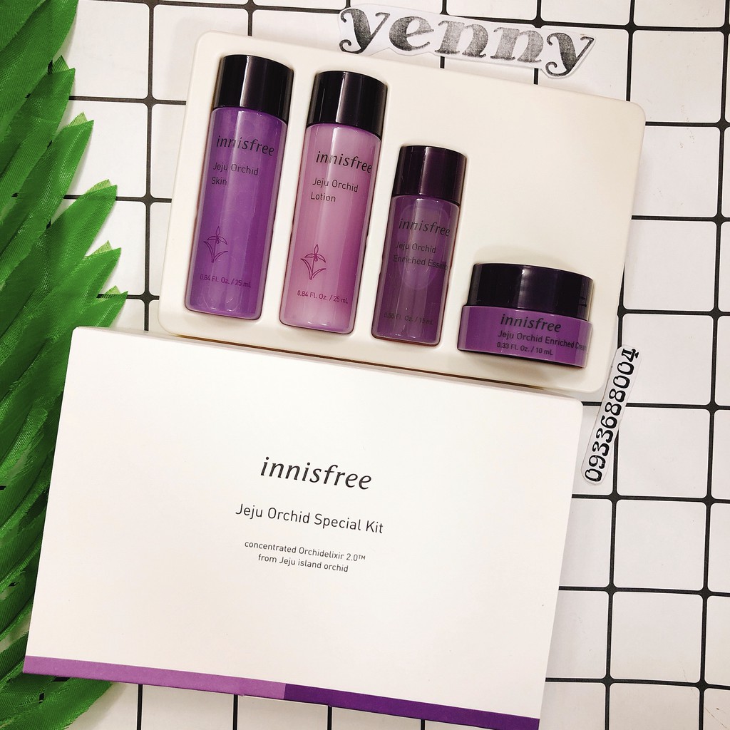 Bộ Dưỡng Trẻ Hóa Da Hoa Lan Tím Innisfree Orchid Special Kit