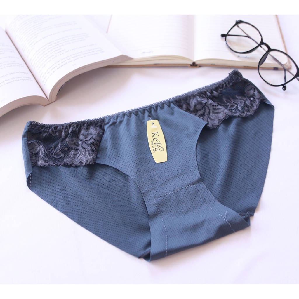 Quần lót nữ cotton phối ren kháng khuẩn thông hơi thoáng mát | BigBuy360 - bigbuy360.vn