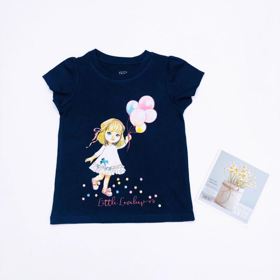 Áo thun cho bé gái, áo phông bé gái chất cotton mềm mát, size 4 - 14 tuổi - BONGKIDS