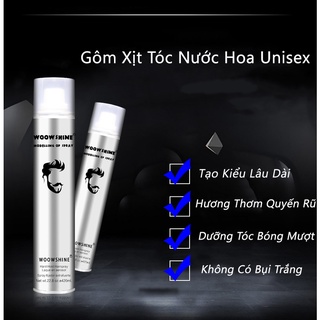 Gôm Xịt Tóc Hương Thơm Unisex WoowShine