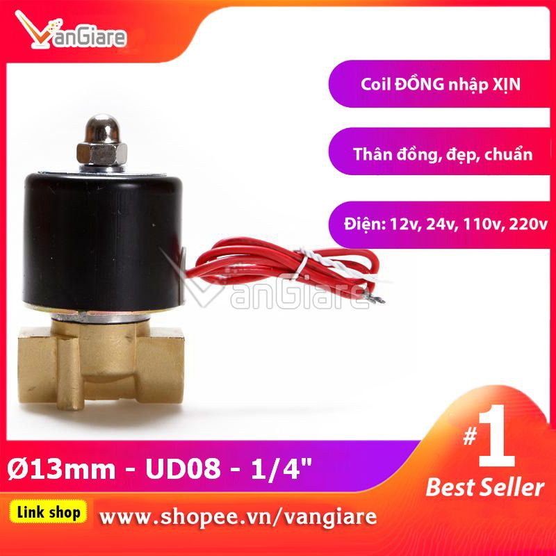 Van điện từ phi 13 UD8 UniD (Coil nhập Xịn)