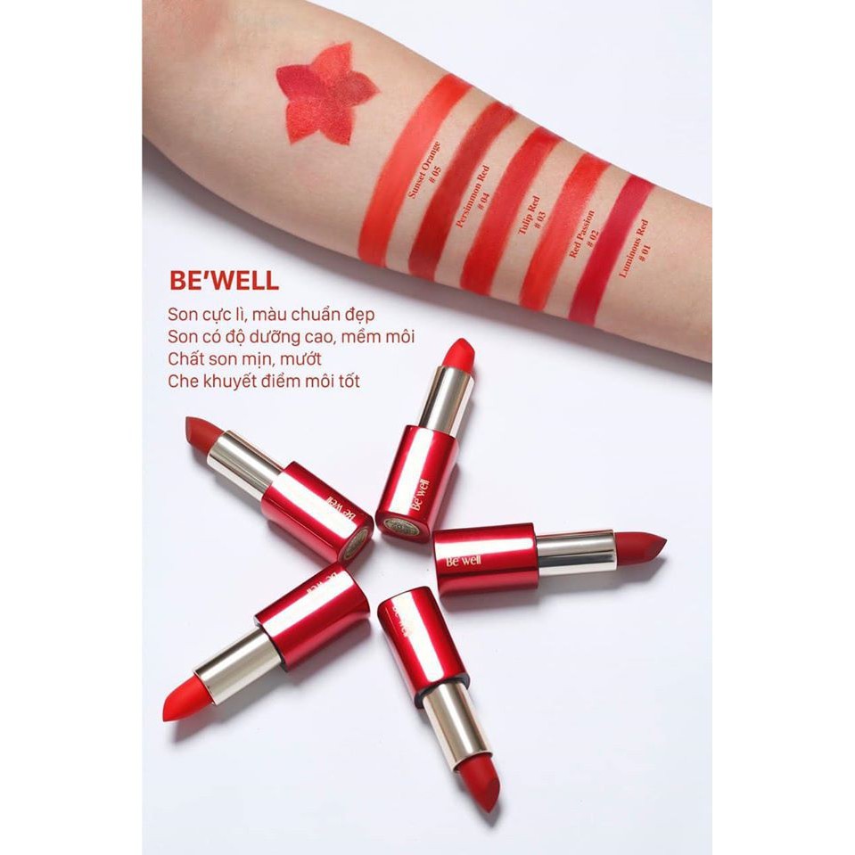 Be'Well Matte Lip Color - Son lì siêu nhẹ môi Hàn Quốc (PHIÊN BẢN ĐẶC BIỆT TẶNG KÈM BOX XINH XẮN số lượng có hạn)